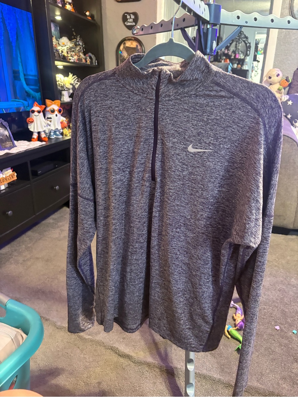 Nike purple Half-Zip Performance Jacket
